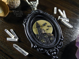 Haunted castle necklace by Ilvirin