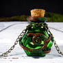 Green hexagon potion bottle