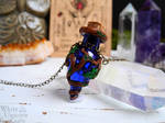 Ultramarine witch potion bottle necklace by Ilvirin