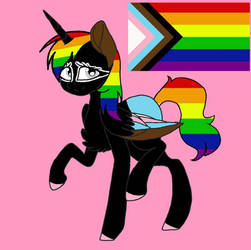 Pride ponies day 30: The mane pride flag