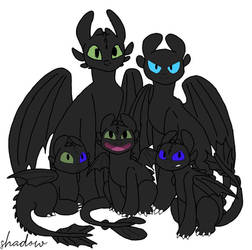 The royal family of the hidden world and dragons