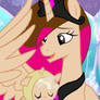 Pony kay holding her niece