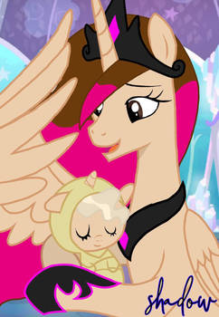 Pony kay holding her niece