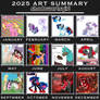 My 2025 art summary