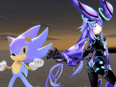 Hyper Sonic and Next Purple by sario350TH on DeviantArt