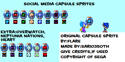 Social Media Capsule Sprites + extras V1.