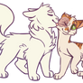 Cloudtail and Brightheart