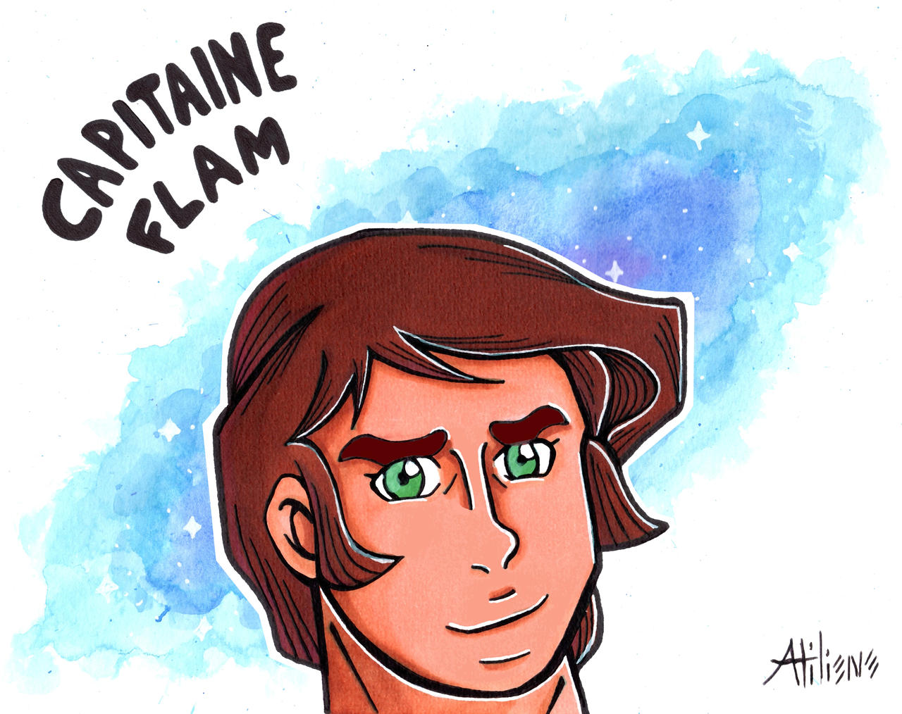 Capitaine Flam a.k.a Captain Future by Atiliene on DeviantArt
