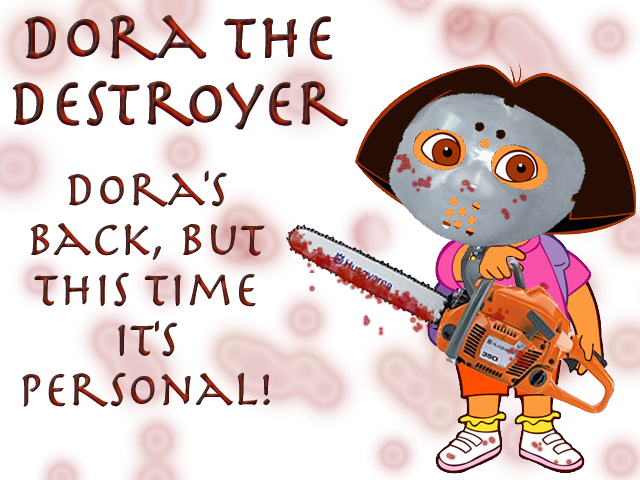 Maggy screaming at Dora by pingguolover on DeviantArt