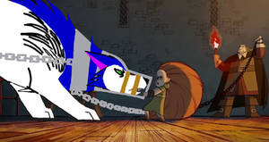 Mebh tries to free wolf shadow art #2