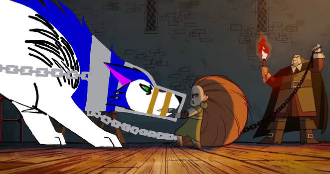 Mebh tries to free wolf shadow art #2
