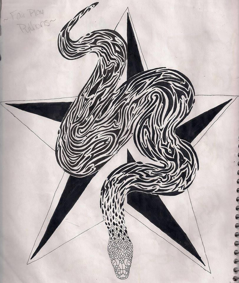 Tribal Art Ball Python 2 by Wolfgurl990 on DeviantArt