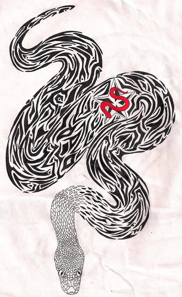 Tribal Art Ball Python by Wolfgurl990 on DeviantArt