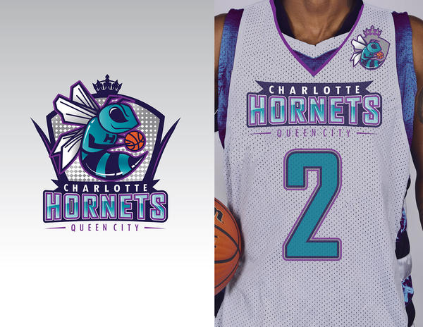 Charlotte Hornets Wordmark Logo Wallpaper by llu258 on DeviantArt