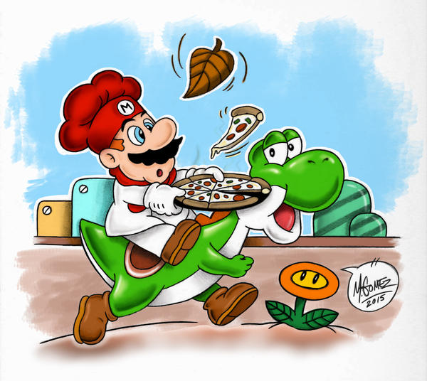 Yoshi and Mario