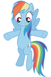 Rainbow Dash Happy