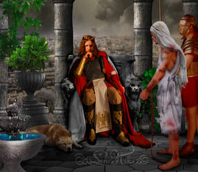 Pontius Pilate and Yeshua by LenaNik