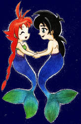 Ahiru and Fakir Mermaids