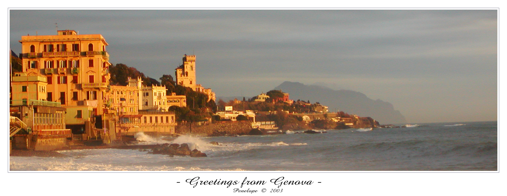 - Greetings from Genova -