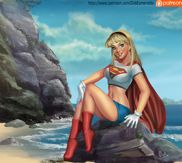 Super Girl Pin UP