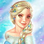 Happy Holidays Fanart Elsa