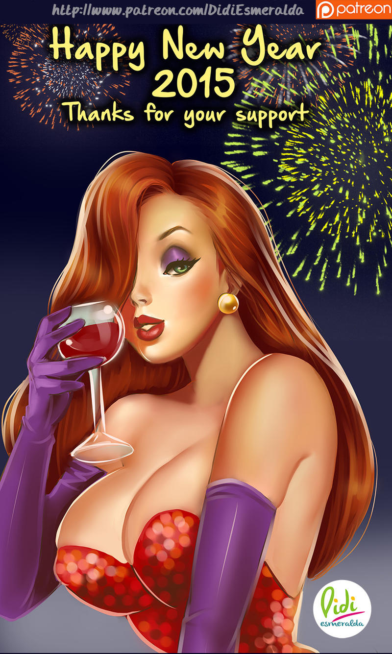 Happy New Year Fanart Jessica Rabbit