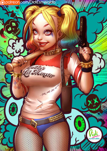 Harley Quinn Suicide Squad Movie Fanart Commission