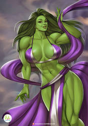 She-Hulk dancer