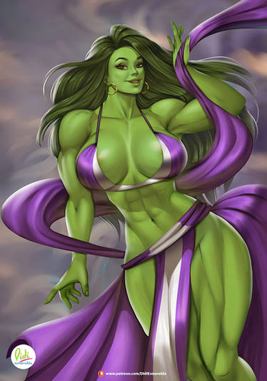 She-Hulk dancer