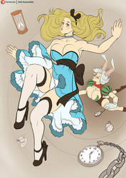 Pin Up Alice in Wonderland