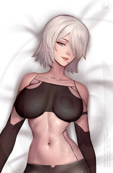 A2 (Nier:Automata) Dakimakura - Fanart 2024
