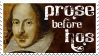 Prose Before Hos - Shakespeare