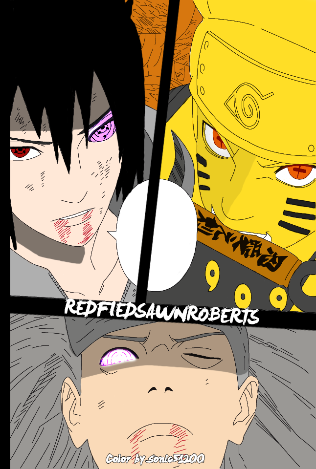 Color Ashura Naruto (Six of Paths) Indra Sasuke