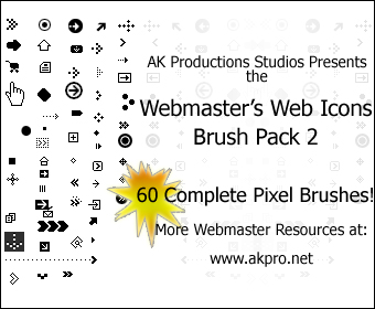 Web Icons Brush Pack 2