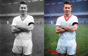 Bobby Charlton 1958 - colorized by jecinci