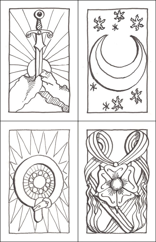 15th C. Deck of Cards - Aces by WorldsEdge