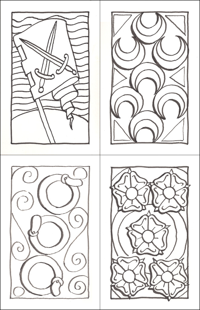 15th C. Deck of Cards - Number Cards