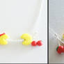 Pacman and Mrs Pacman Necklace
