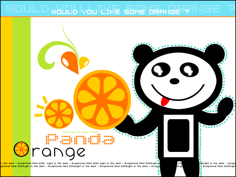 Orange . .  Panda