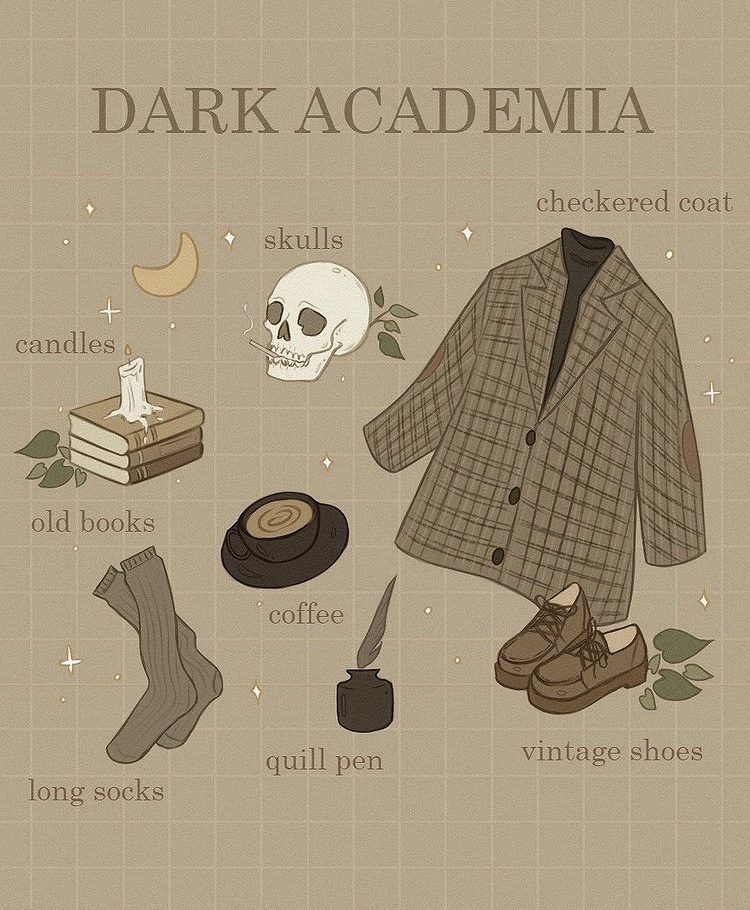 Dark academia essentials by Ghostsprout on DeviantArt
