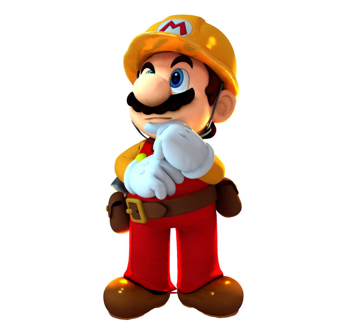 Mario Think Sign Super Mario Maker thinking (render) by NaffyBng on DeviantArt