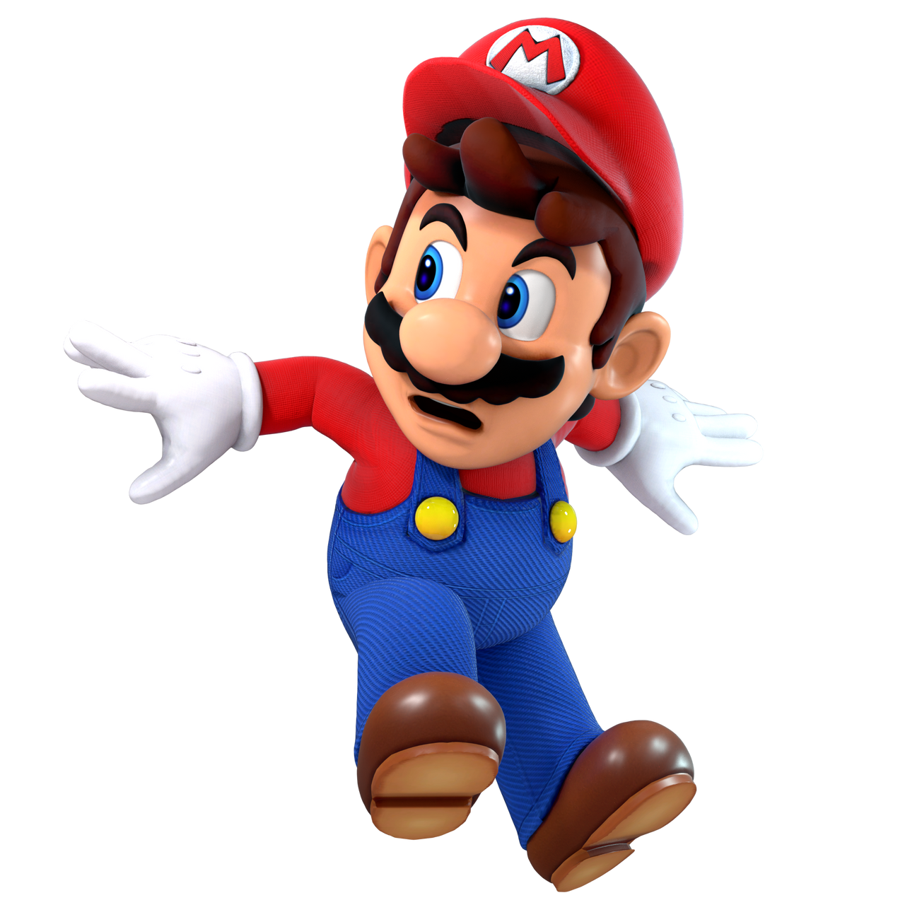 Mario surprised by something (render) by NaffyBng on DeviantArt