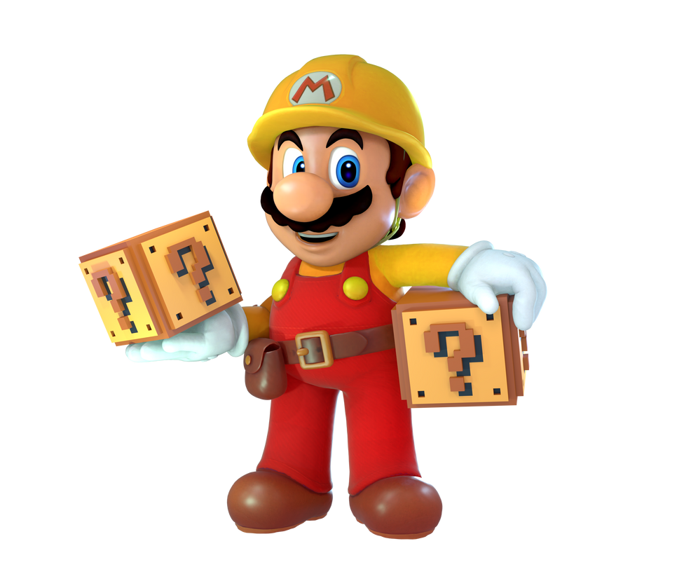 Mario holding Blocks- Super Mario Maker 2 (render) by NaffyBng on ...