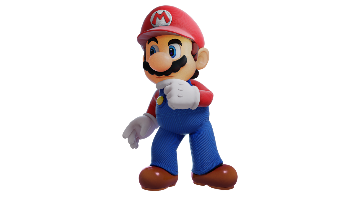 Mario Hinking Mario thinking (render) by NaffyBng on DeviantArt