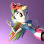 Rainbow Dash! Action! - Blender Wallpaper [HD]