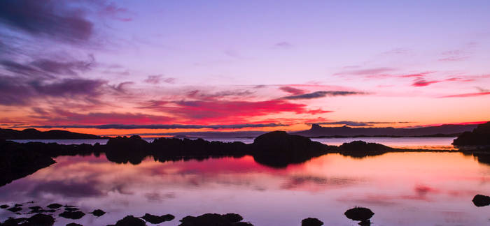 Arisaig Sunset over Eigg