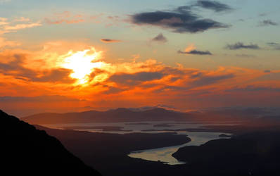 Golden Evening from Cuillins