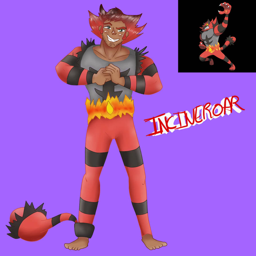 Pink Ink Incineroar Incineroar (Gijinka) by Meloewe on DeviantArt