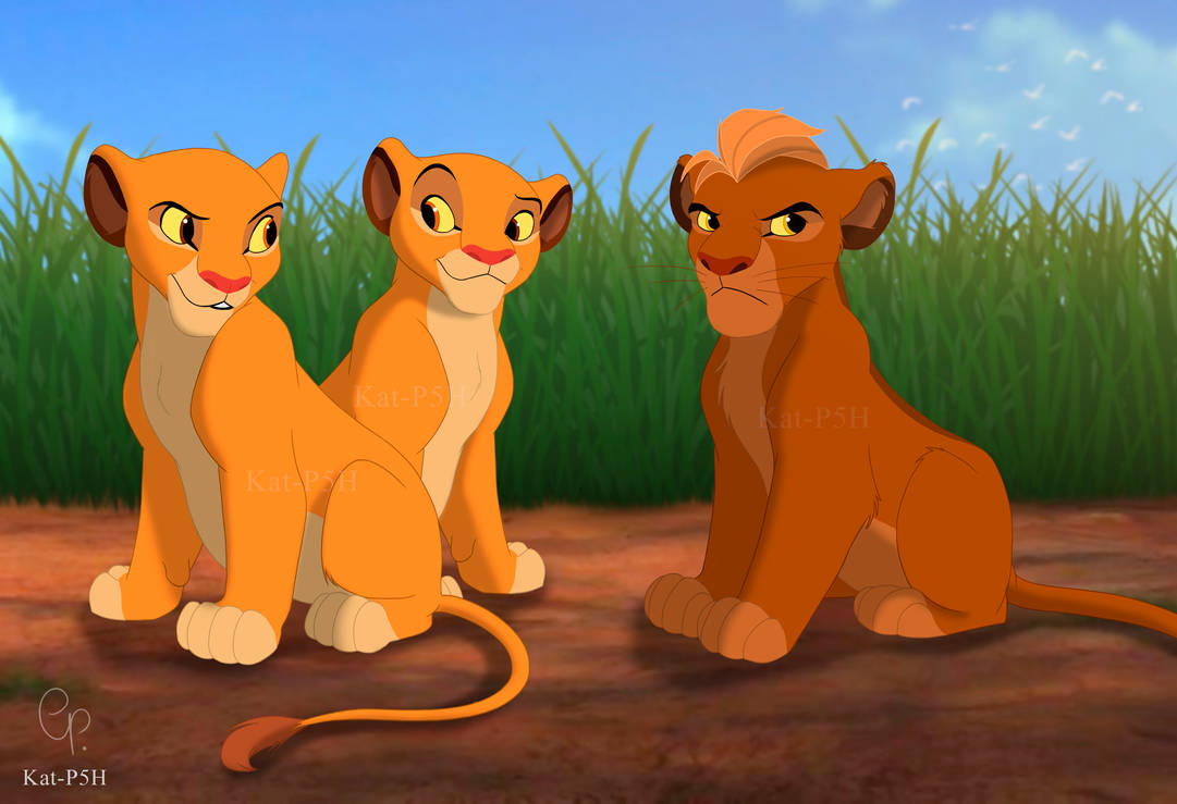 Kion and Rani cubs by Kat-P5H on DeviantArt