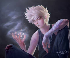 Bakugou Semi Realistic Painting